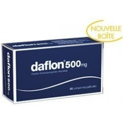 Daflon 500mg Jambes Lourdes x60 Comprimés Pelliculés