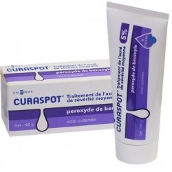 Curaspot 5% Gel Traitement de l'acné 100 G