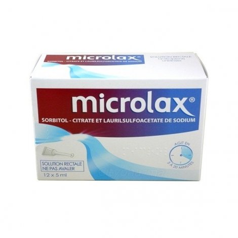 Microlax Solution Rectale 12 récipients unidoses pas cher, discount