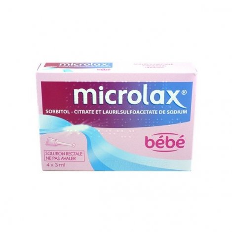 Microlax Bébé Solution Rectale 4 récipients unidoses pas cher, discount