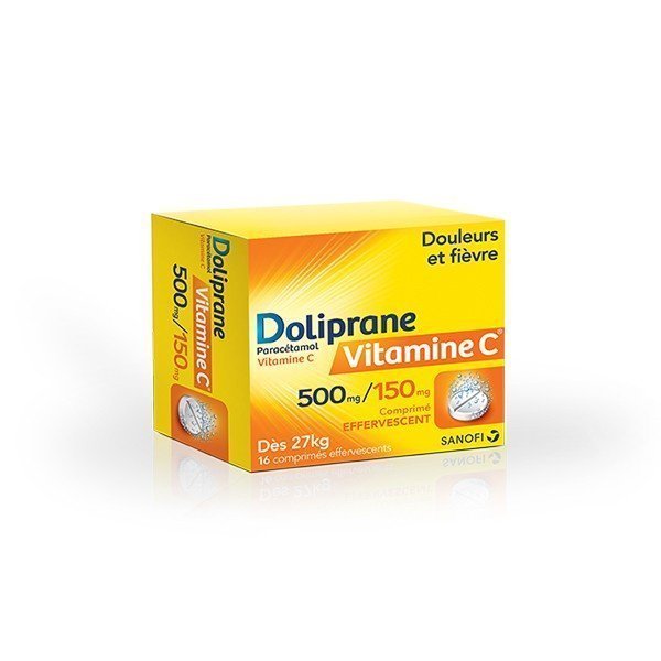 Doliprane Vitamine C 16 Comprimes Effervescents Doliprane Vitamine C 16 Comprimes Effervescents
