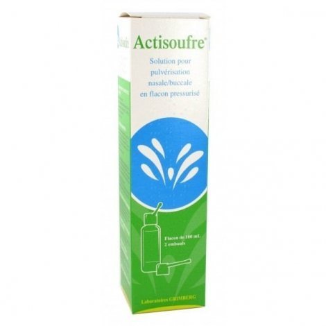 Actisoufre Rhinite Rhinopharyngite Spray 2 Embouts 100ml pas cher, discount
