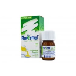 Fluvermal Elubendazole 2% Oxyurose Suspension Buvable Adultes et Enfants 30ml