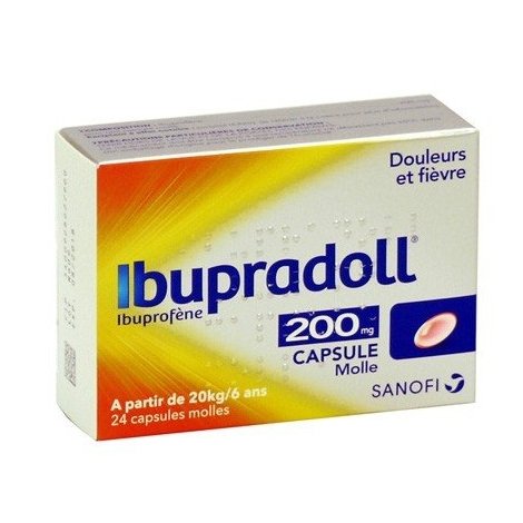 Ibupradoll  200 mg 24 capsules molles pas cher, discount
