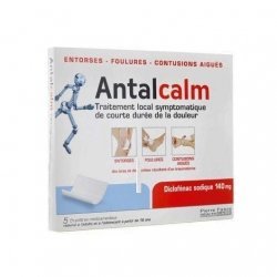 Antalcalm Traitement Local de la Douleur 140 mg 5 emplâtres