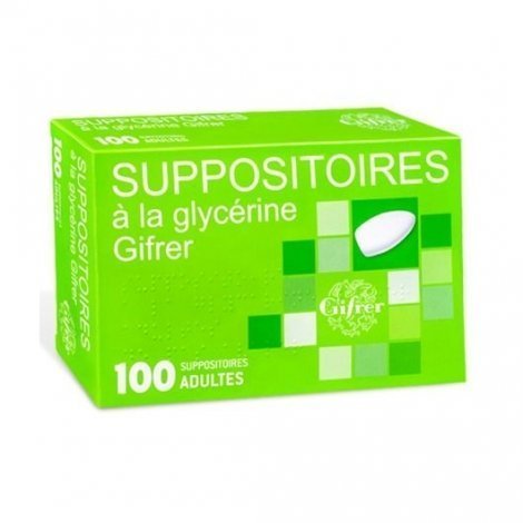 Gifrer Suppositoires Glycérine Adultes x100 pas cher, discount