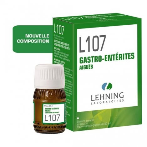 Lehning L107 Gastro-Entérites Aiguës Solution Buvable 30ml pas cher, discount