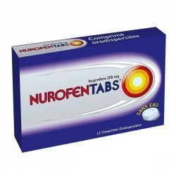 Nurofentabs 200 mg Douleurs et Fièvre 12 Comprimés Orodispersibles