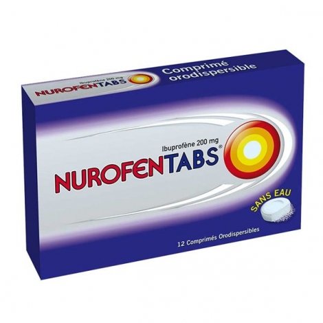 Nurofentabs 200 mg Douleurs et Fièvre 12 Comprimés Orodispersibles pas cher, discount