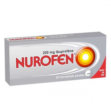 Nurofen 200 mg Douleurs et Fièvre 30 Comprimés enrobés pas cher, discount