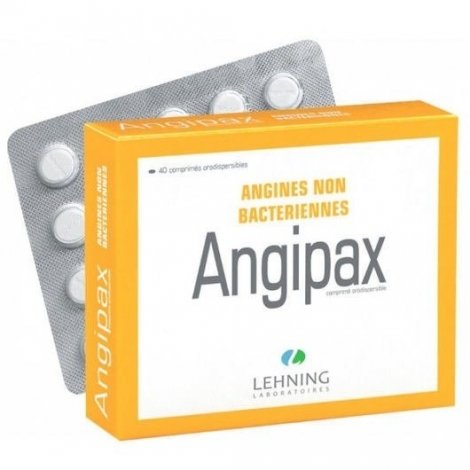 Lehning Angipax Maux De Gorge x40 Comprimés Orodispersibles pas cher, discount