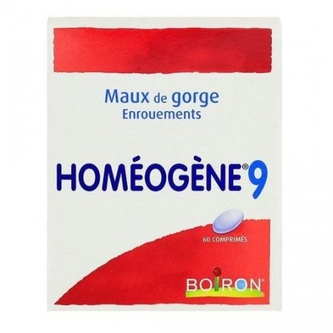 Boiron Homéogène 9 Maux De Gorge Enrouements x60 Comprimés pas cher, discount
