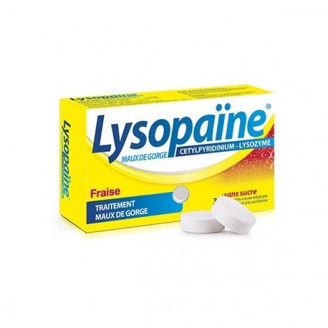 Lysopaïne Maux De Gorge Fraise x36 Comprimés pas cher, discount
