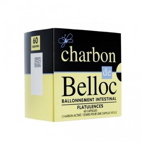 Charbon De Belloc 125mg Ballonnements x60 Capsules pas cher, discount