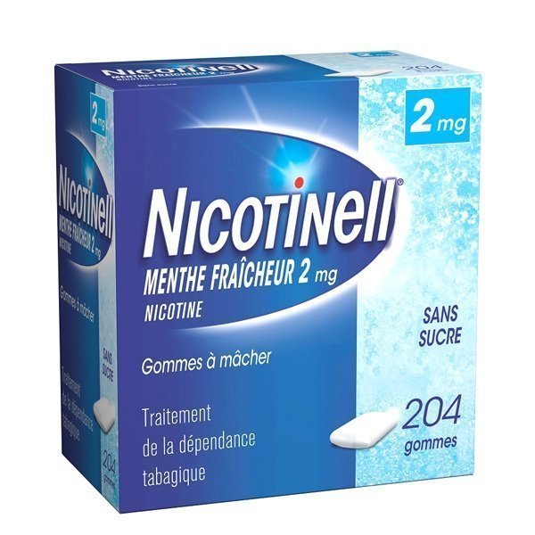 Nicotinell 2mg fruits rouges 204 gommes