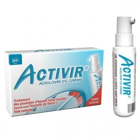 Activir Aciclovir 5% Crème Herpès Labial 2g pas cher, discount