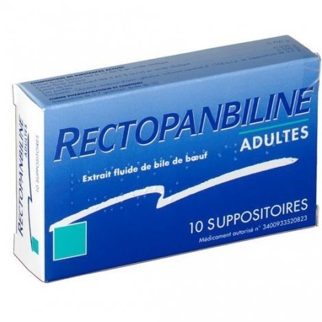 Rectopanbiline Adultes 10 Suppositoires pas cher, discount