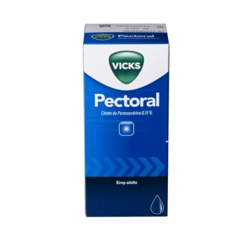 Vicks Sirop Pectoral 0.15 % Toux Sèche et Irritée 150 ml pas cher, discount