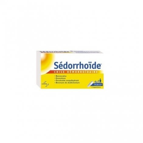 Sédorrhoïde Crise Hémorroïdaire x8 Suppositoires pas cher, discount