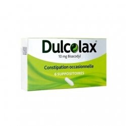 Dulcolax 10mg Bisacodyl Constipation Occasionnelle x6 Suppositoires