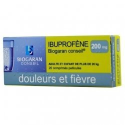 Biogaran Ibuprofène 200mg Douleurs Et Fièvres x20 Comprimés