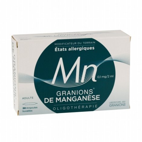 Granions de Manganèse 30 ampoules pas cher, discount