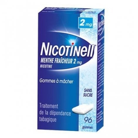 Nicotinell 2 mg Menthe Fraîcheur 96 Gommes à mâcher pas cher, discount
