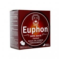 Euphon Sans Sucre Erysimum Maux De Gorge Enrouement x70 Pastilles