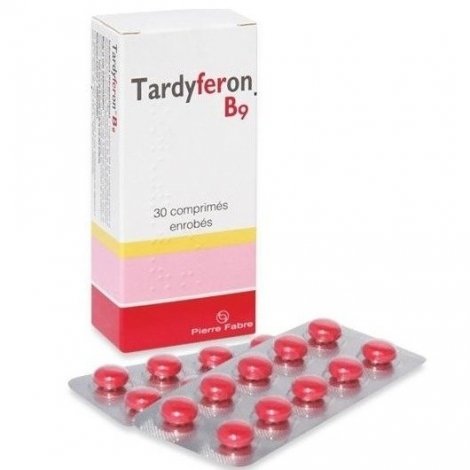 Tardyferon B9 Fer Acide Folique x30 Comprimés Pelliculés pas cher, discount