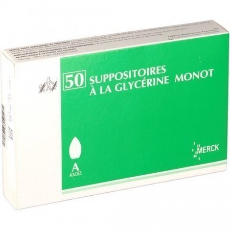 Merck Suppositoires A La Glycérine Monot Adultes x50 pas cher, discount