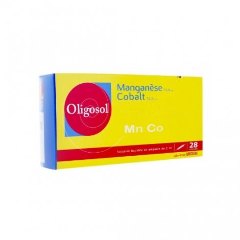 Oligosol Manganèse Cobalt x28 Ampoules Buvables pas cher, discount