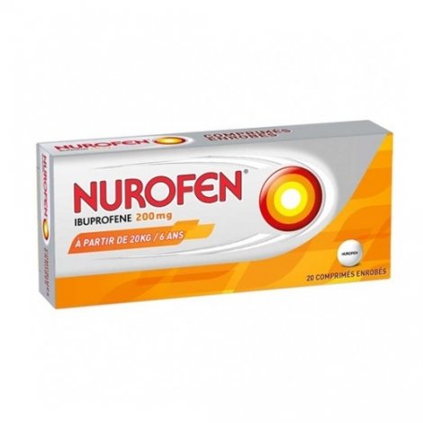 Nurofen Ibuprofène 200mg Dès 6 Ans Douleurs Et Fièvre x20 Comprimés pas cher, discount
