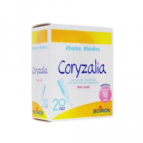 Boiron Coryzalia Rhumes Rhinites +18 Mois x20 Unidoses pas cher, discount