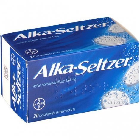 Alka Seltzer 324mg Acide Acétylsalicylique x20 Comprimés Effervescents pas cher, discount