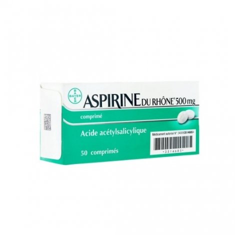 Bayer Aspirine Du Rhone 500mg Douleurs Fievre X50 Comprimes