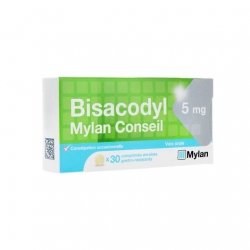 Mylan Bisacodyl 5mg Constipation Occasionnelle x30 Comprimés