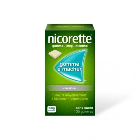 Nicorette  2 mg 105 Gommes à mâcher pas cher, discount