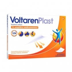 VoltarenPlast Diclofénac Sodique x10 Emplâtres Médicamenteux