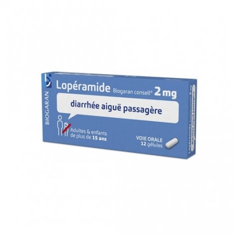 Biogaran Lopéramide 2mg Diarrhée Aiguë Passagère x12 Gélules pas cher, discount