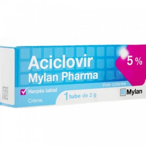 Mylan Aciclovir Herpès Labial Crème 5% Tube 2g pas cher, discount
