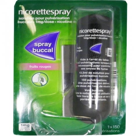 Nicorette Spray Unitaire Arôme Fruits Rouges 1mg/dose pas cher, discount