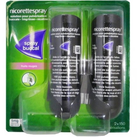 Nicorette Spray Double Fruits Rouges 1mg/dose pas cher, discount