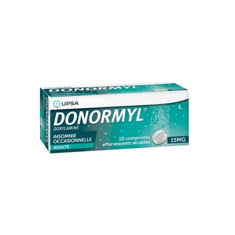 Donormyl 10 Comprimés Effervescents Sécables 15 mg pas cher, discount