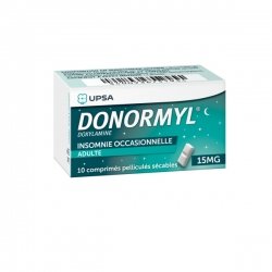 Donormyl 10 Comprimés Pelliculé Sécables 15 mg