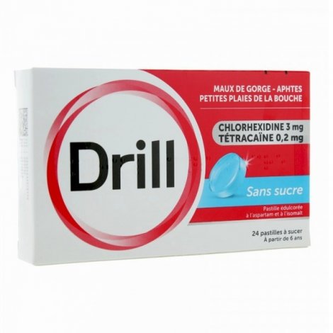 Drill Sans Sucre 24 Pastilles à sucer  pas cher, discount