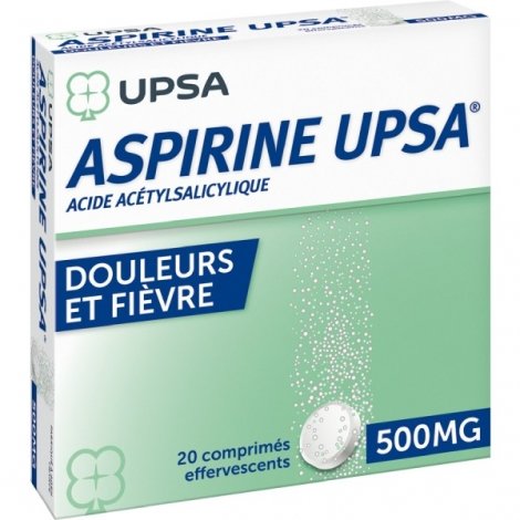 UPSA Aspirine 500 mg 20 Comprimés effervescents pas cher, discount