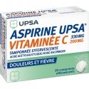 Aspirine UPSA Vitaminée C 20 Comprimés Effervescents