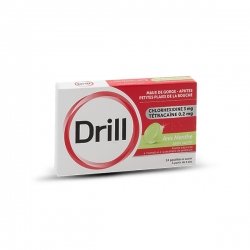 Drill Anis Menthe 24 Pastilles à sucer Sans Sucre