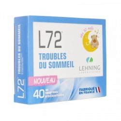 Lehning L72 Troubles du Sommeil 40 comprimés orodispersibles