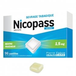 Nicopass 1,5 mg Menthe Fraîcheur Sans Sucre 96 Pastilles